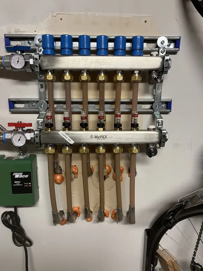 Plumber performing Gas Leak Detection at a residential property in South Glens Falls